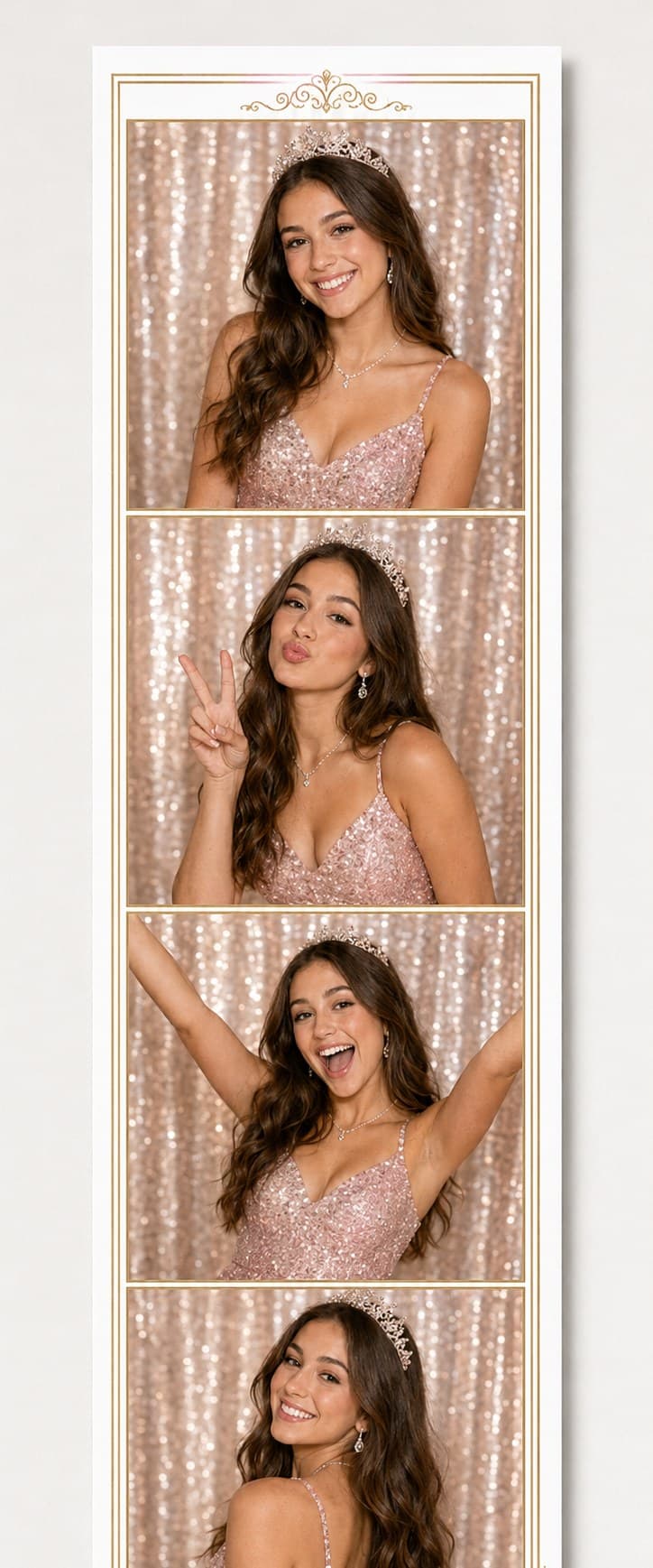 Sample 2x6 Strip layout — Blush glam