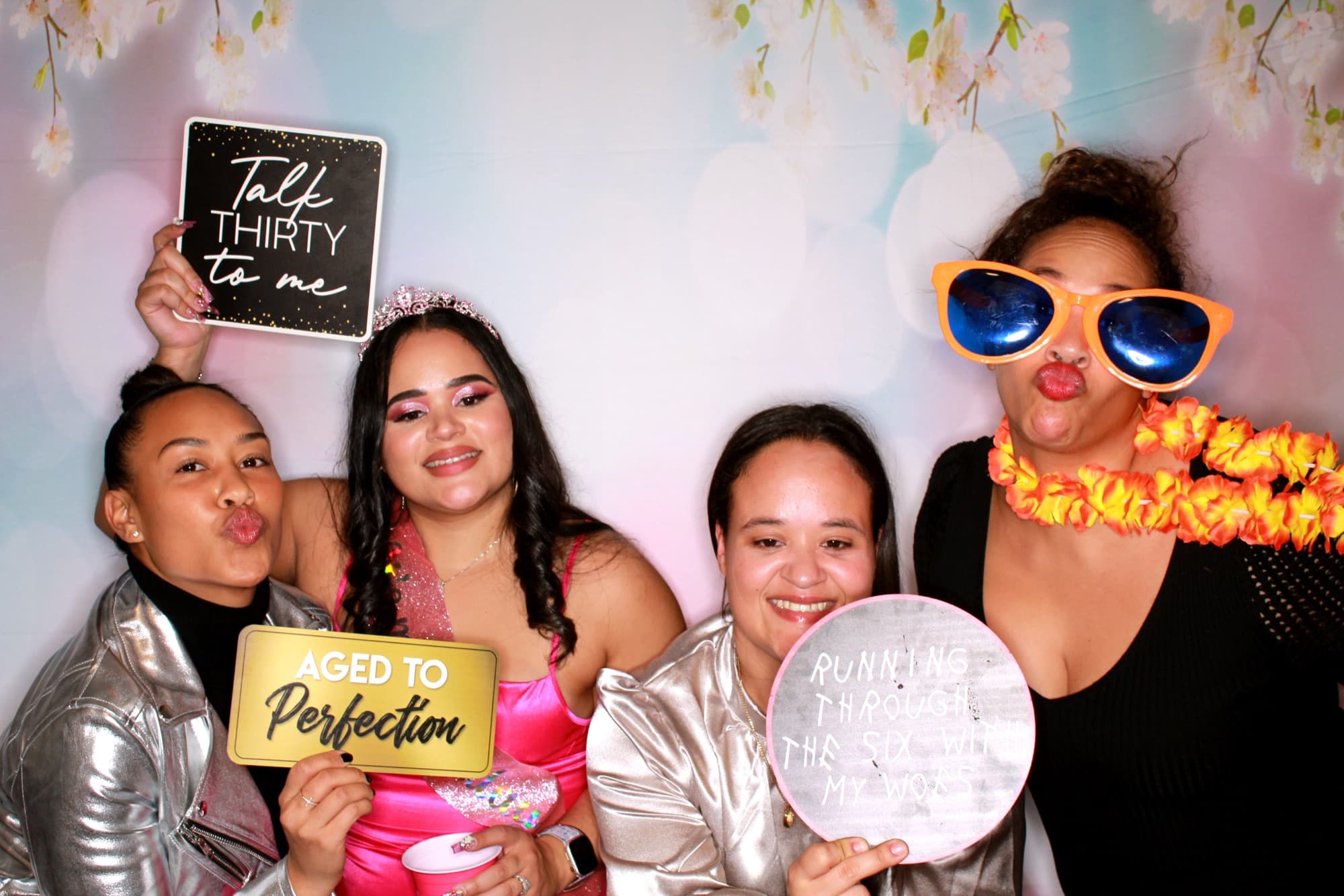 Guests celebrating at a snapNshare PhotoBooth event